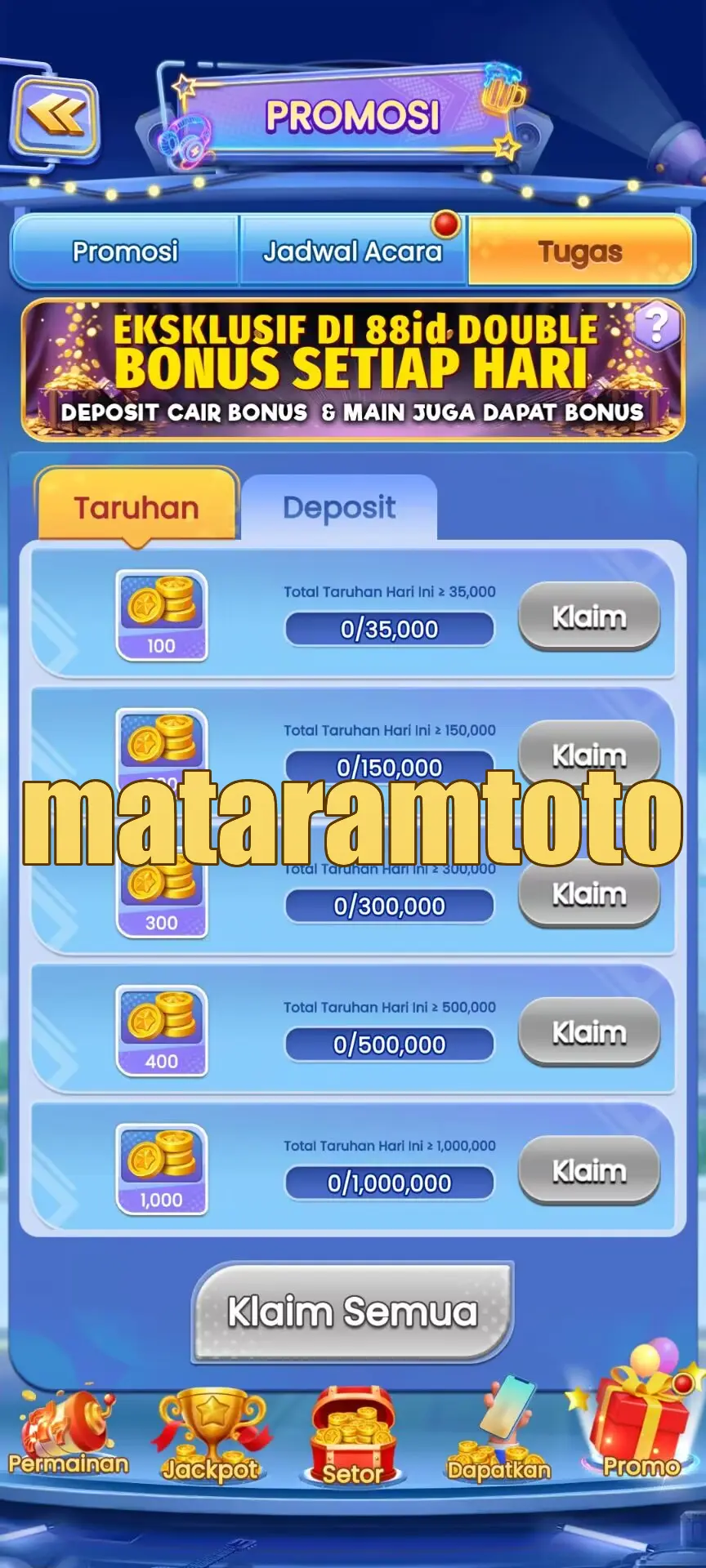 mataramtoto Tangkapan Layar - APK Resmi
